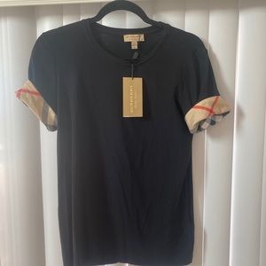 Burberry Black tee. New with tags